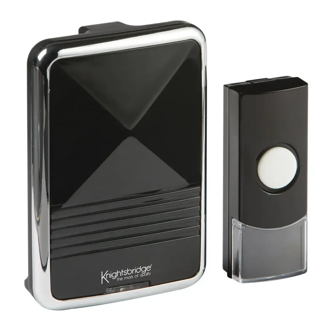 DC001 - Knightsbridge Doorbell Cordless Black DC001