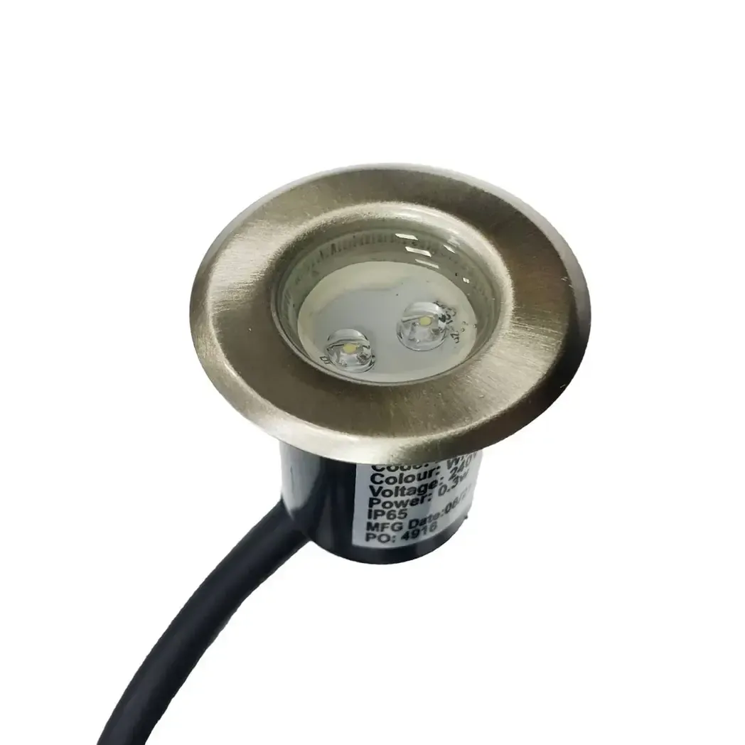 E2LEDWHITE - Recessed Deck Light LED White 40mm 0.3W E2LED