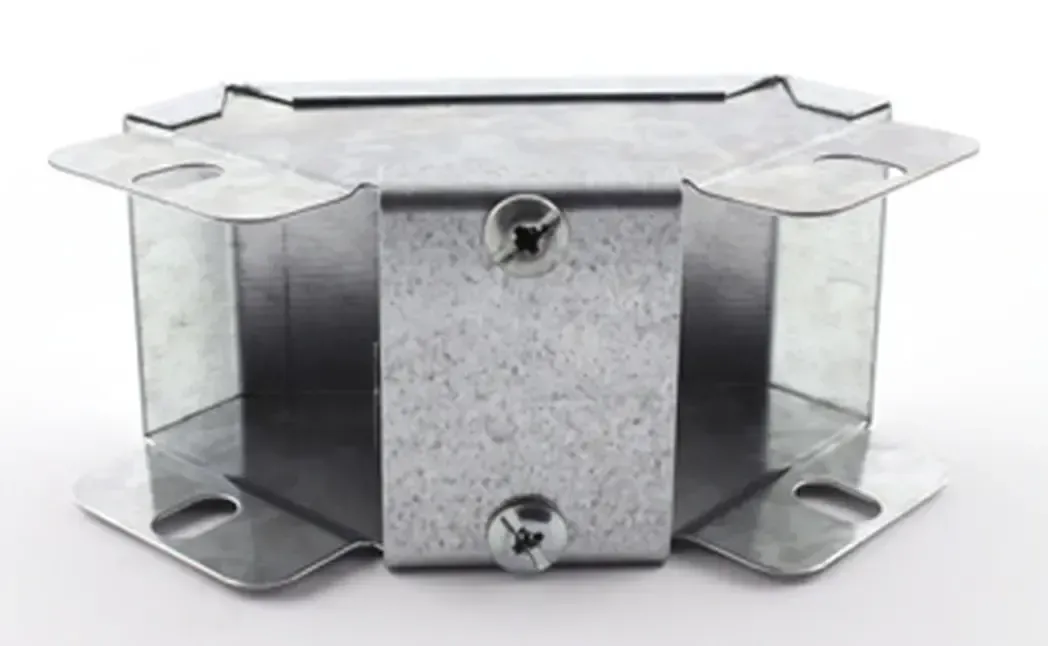 E302 - 75x75mm 90 Galv Bend With InOut Top Lid E302