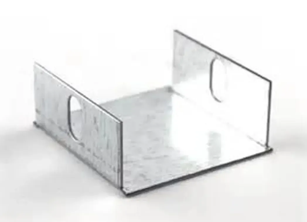 E408 - 100x100mm Galv Blank End E408