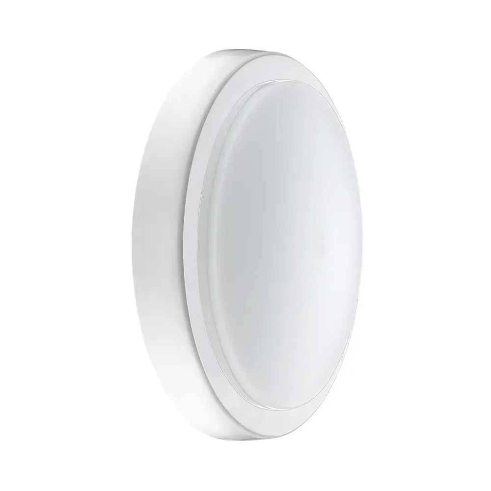 Luceco EBH22S40 14W Bulkhead, 4000K Cool White, white trim