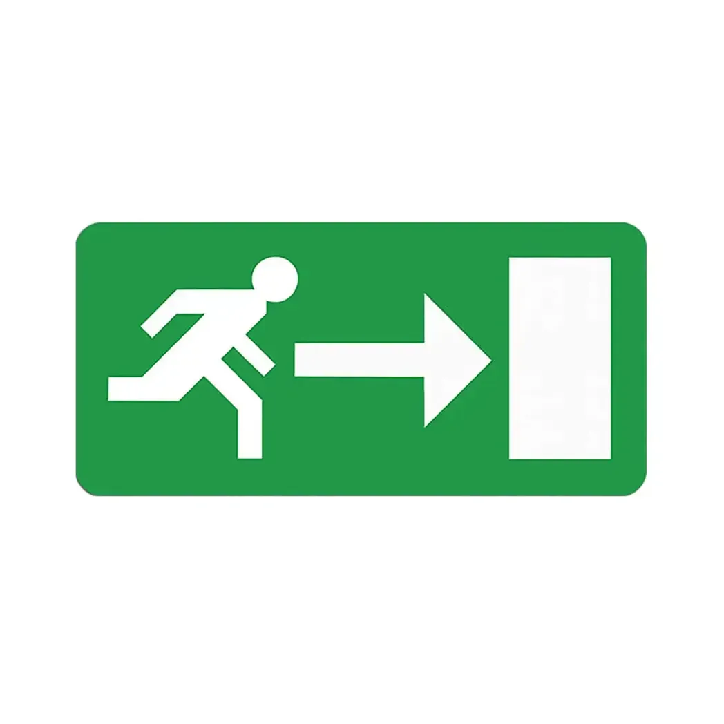 EBLGDR - Eterna Right Arrow Legend for Emergency Sign EBLGDR