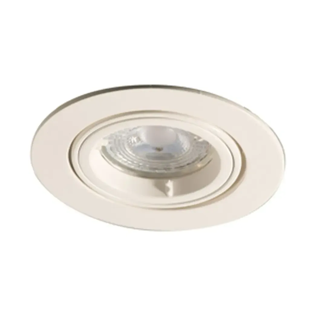 EDLGUAWH - Adjustable Downlight White Lock Ring GU10 Die Cast Luceco EDLGUAWH