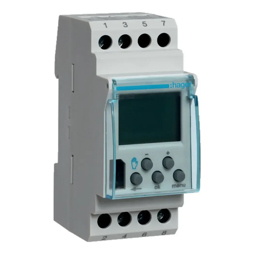 EG103B - 1 Channel Digital Time Switch Weekly Cycle 227987 Hager EG103B