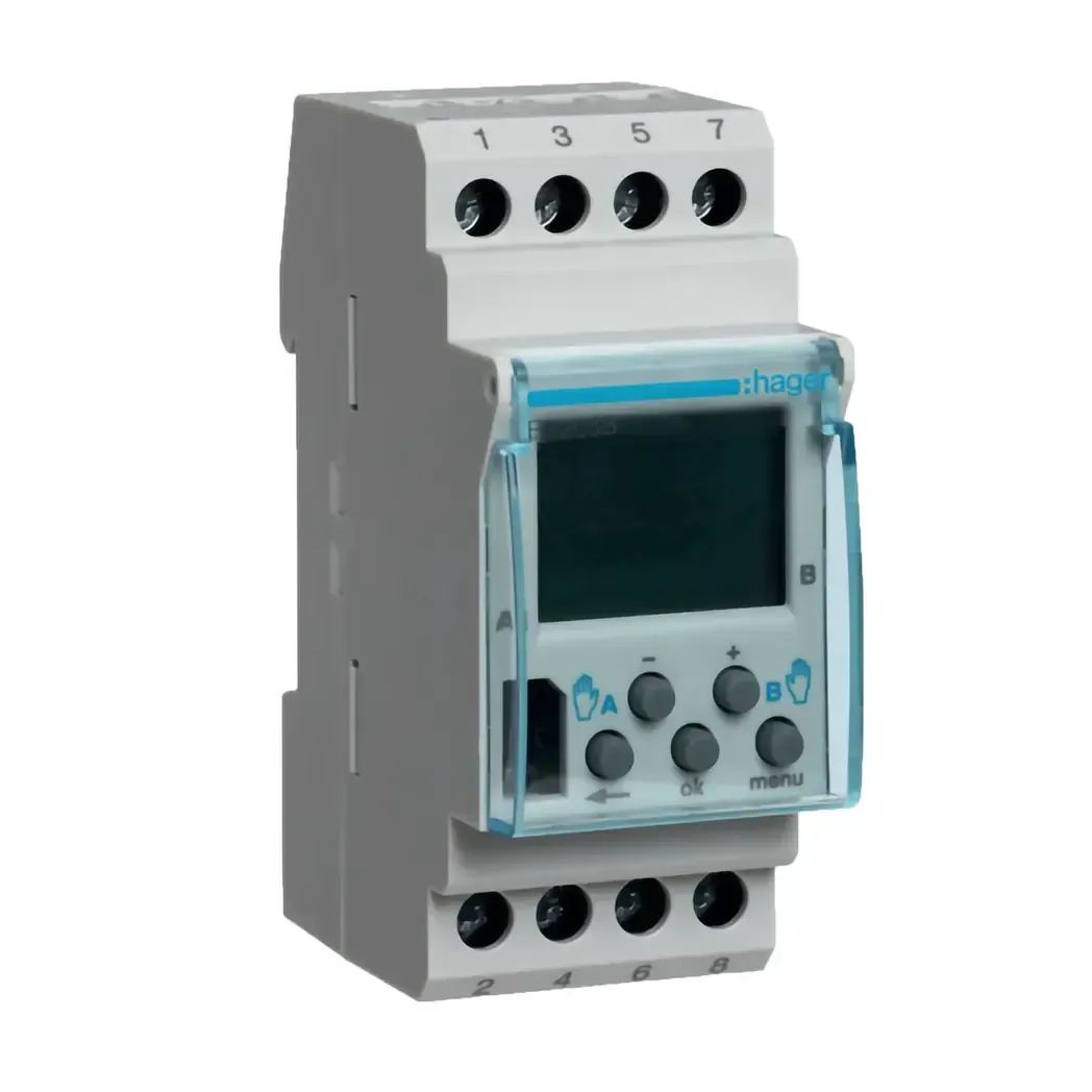 EG203 - 2 Channel Digital Time Switch Weekly Cycle 227986 Hager EG203B