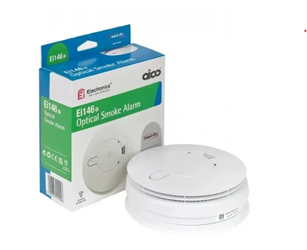 EI146E - Smoke Detector Mains Powered Optical c/w Battery Backup