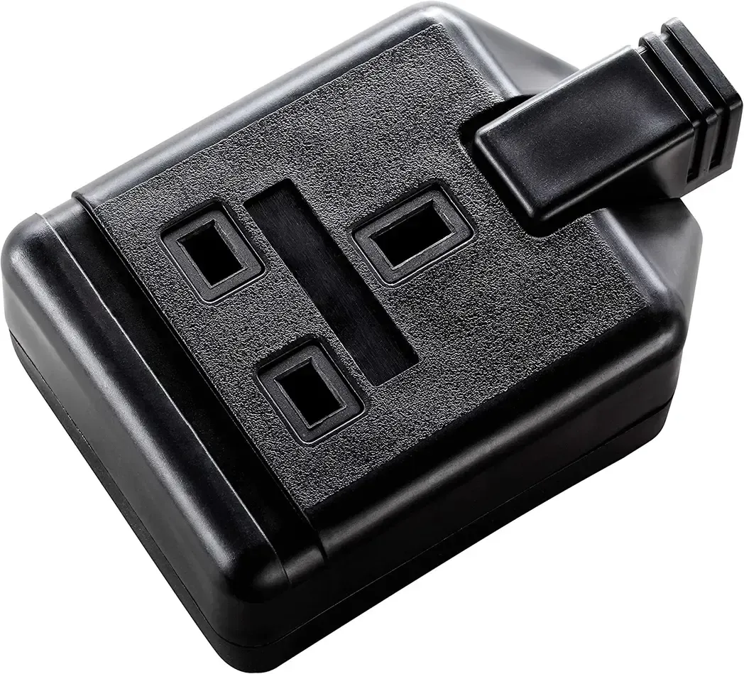 ELS13B01 - Trailing Socket 1 Gang 13A Fused Black Permaplug ELS13B01