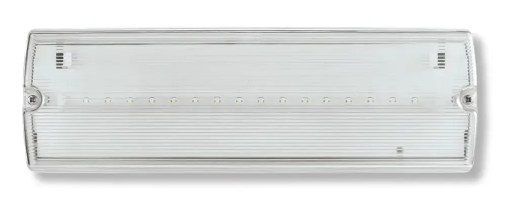 EMLED3WMBULK2 - Espi Emergency Bulkhead 3W Hinged Lid Maintained IP65