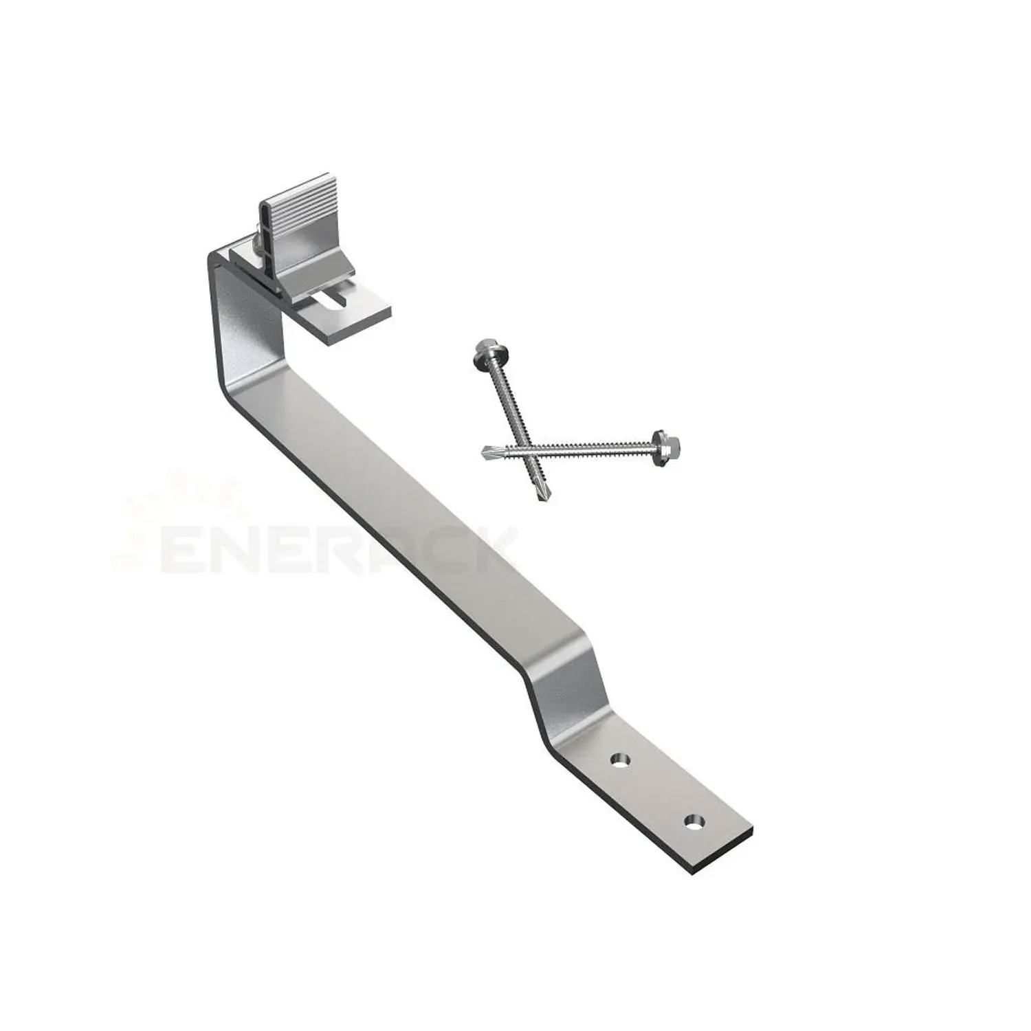Flat tile solar roof hook AL6005-T5 adjustable for rail clamp