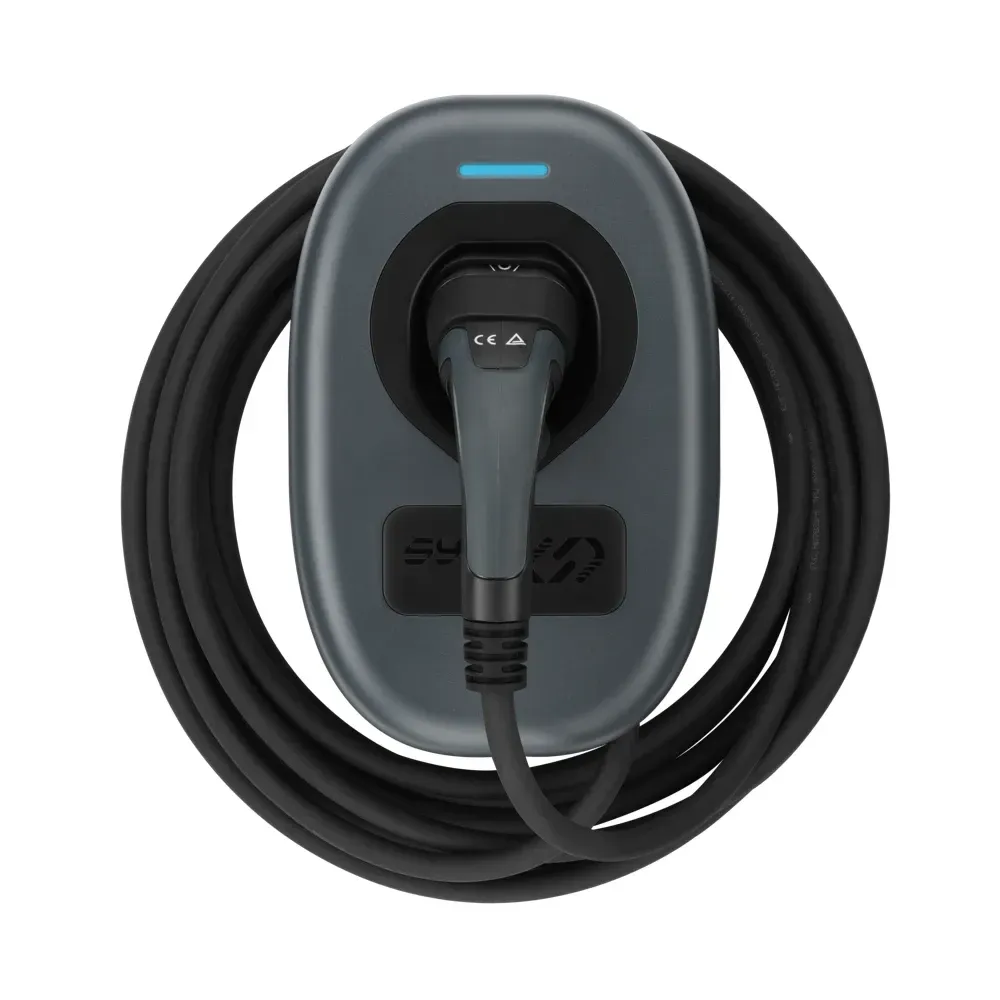 Tethered EV charger with 7.5m cable and Wi-Fi