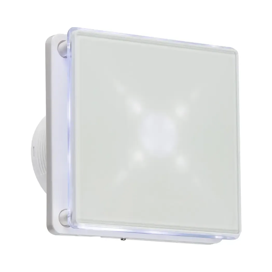 EX003T - Knightsbridge Fan with Timer & Backlight White 100mm