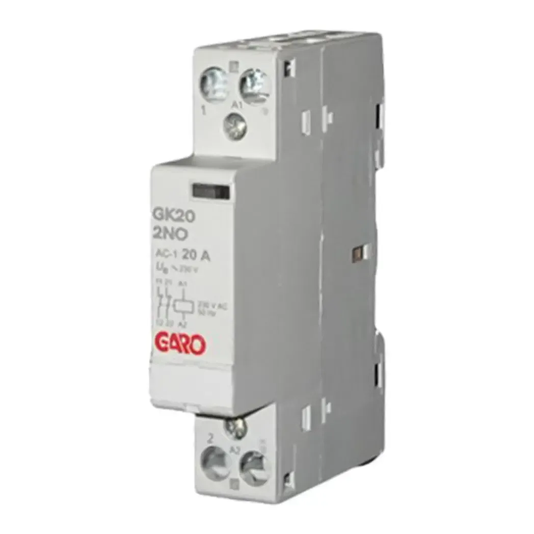 GK202NO - Garo 2 Pole 20 Amp Modular Contactor Normally Open GK20-2NO
