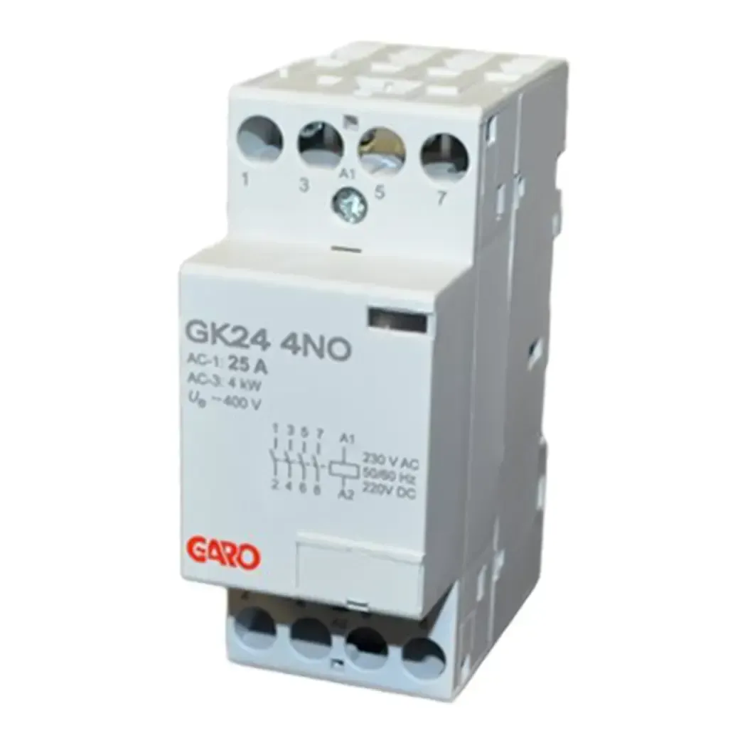 GK244NO - Garo 4 Pole 25 Amp NO Modular Contactor Gk24-4No