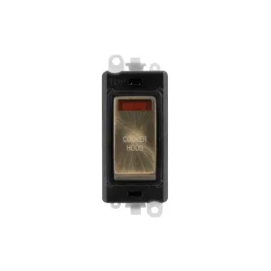 GM2018NBKAB-CH 20AX double pole cooker hood switch module antique brass