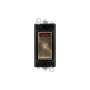 Click GridPro 20A DP Switch module Antique Brass