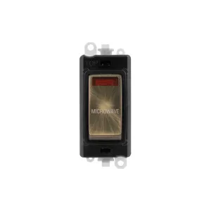 Click GridPro 20A DP Switch module Antique Brass