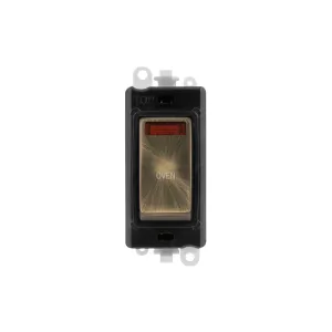 Click GridPro 20A DP Switch module antique brass