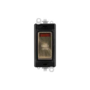 Click GridPro 20A DP Switch module Antique Brass