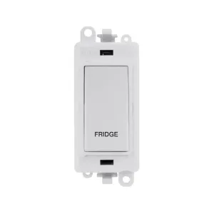 Click GridPro 20A Double Pole Switch Module, 2-Way, Fridge, Polar White