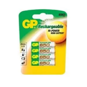 GP119637 - Gp Smart Energy Rechargeable AAA 650mAh 4 Pack Gp-119637