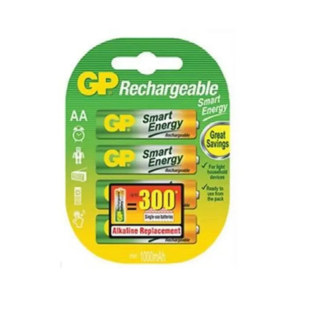 GP145452 - Gp Smart Energy Rechargeable AA 1000mAh 4 Pack Gp-145452