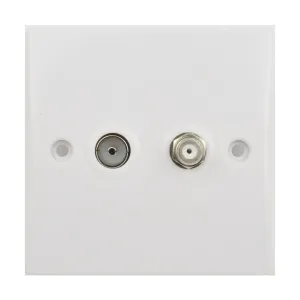 GU7040 - Get 2 Gang Satellite Socket GU7040