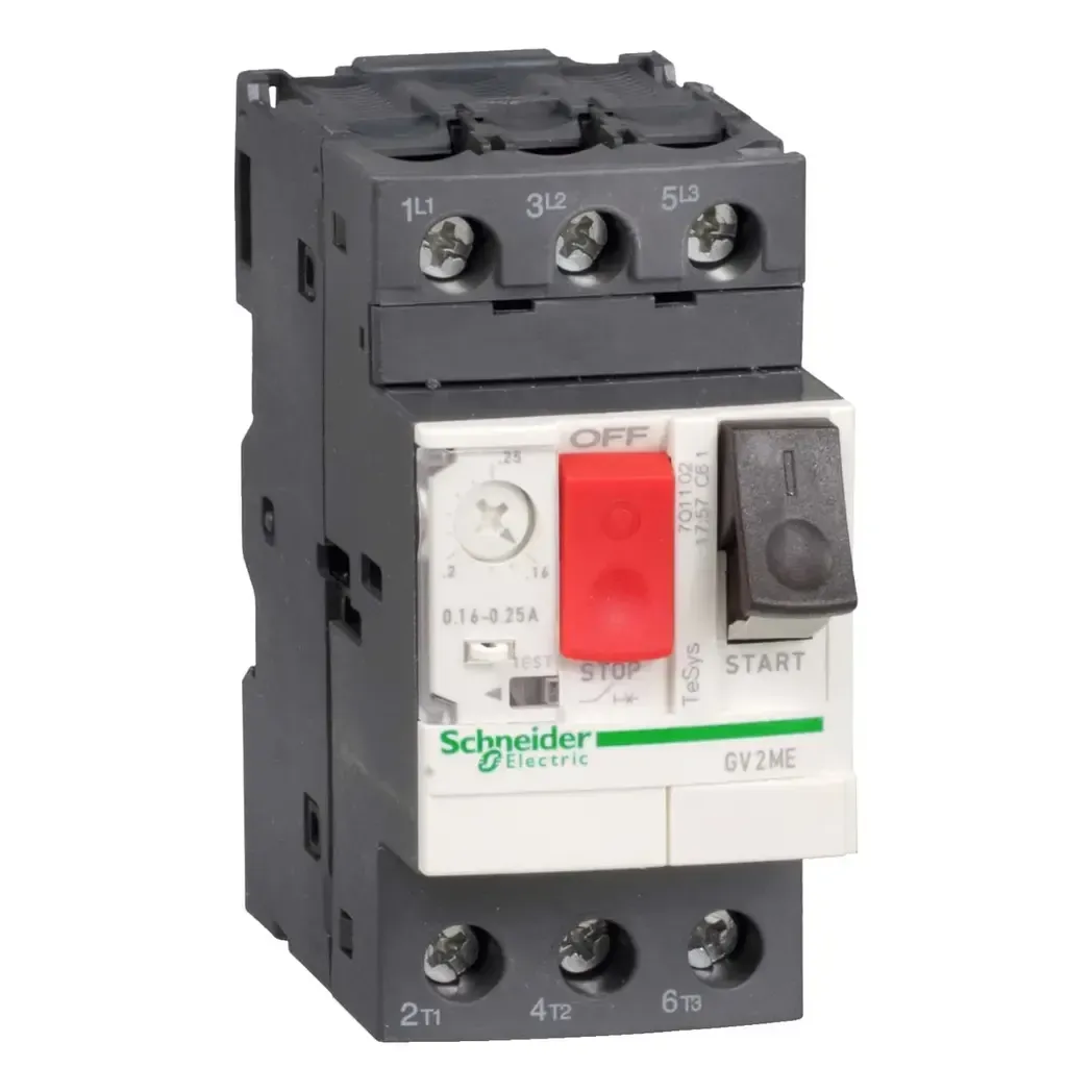 GV2ME08 - 2.5A-4A Manual Starter Circuit Breaker GV2ME08 Telemecanique