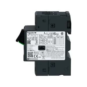 3-pole Schneider GV2ME22 breaker for motor control