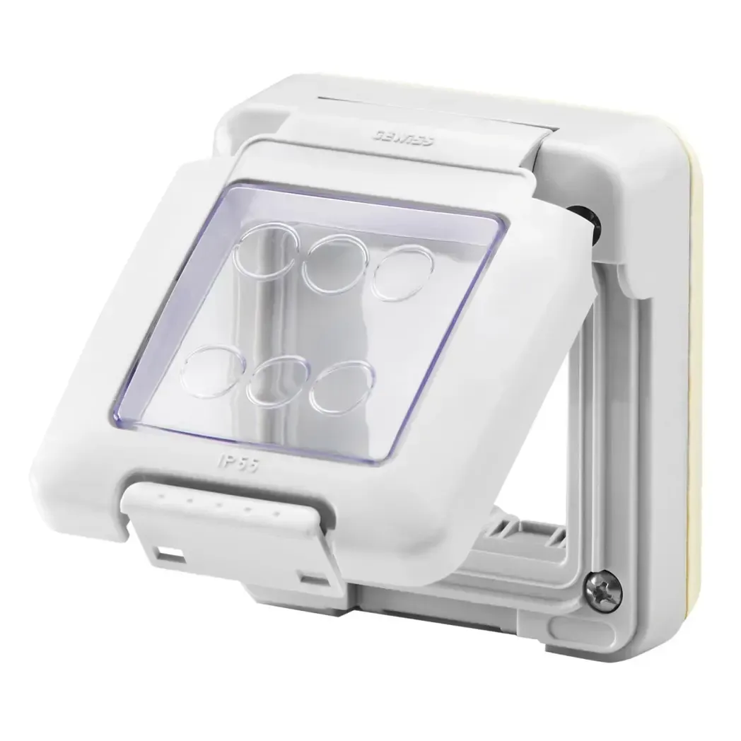 GW27401 - Gewiss Watertight Cover for Board 2 Modules IP55 85x75mm GW27401