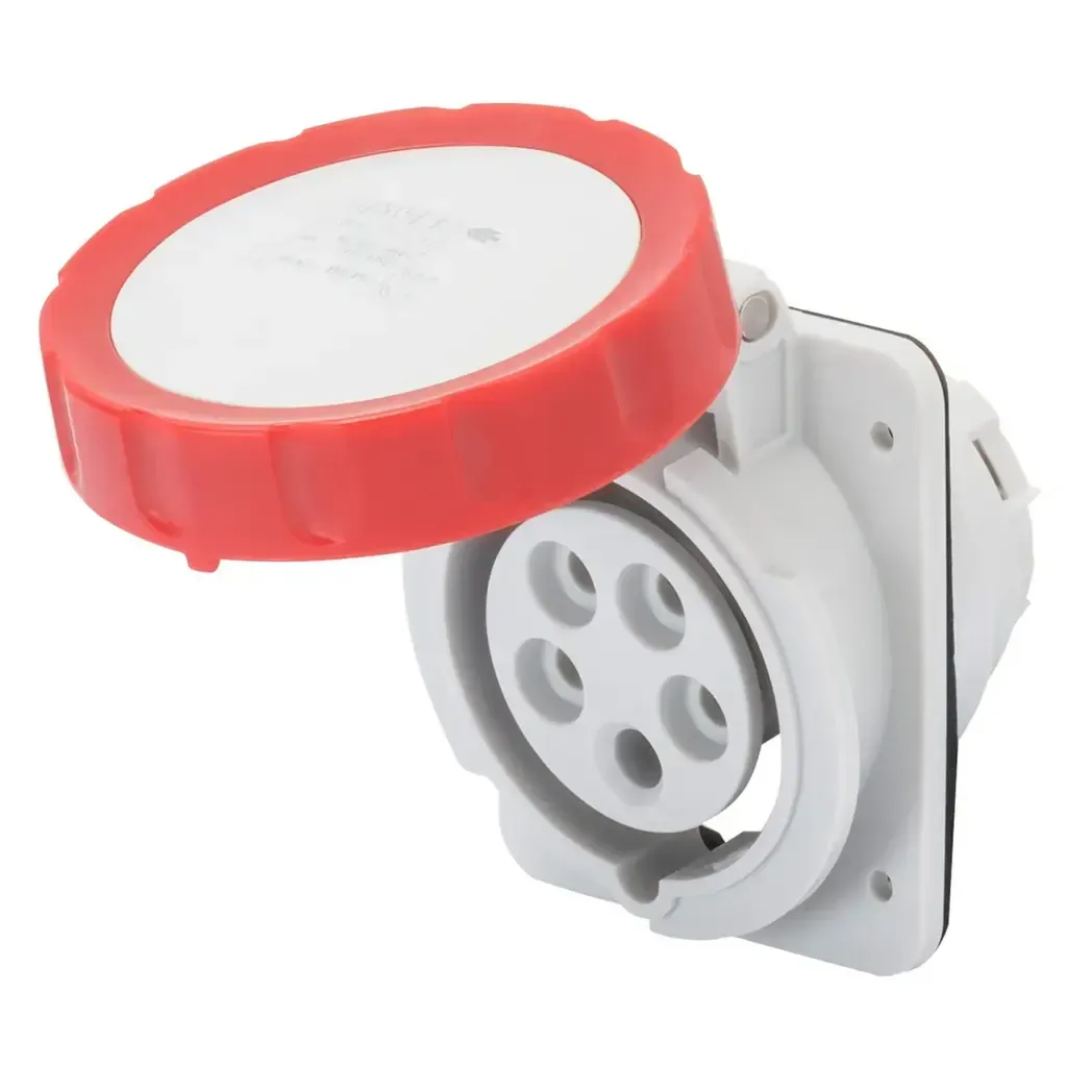 GW62232H - Gewiss 415V 5-Pin 16A Socket Panel Mount IP67