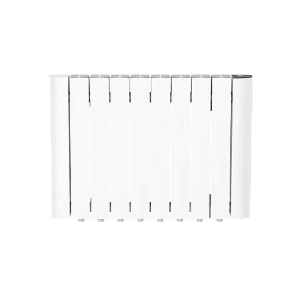 TITAN 1500W 8-Fin Electric Radiator with WiFi control, mounted on a wall.