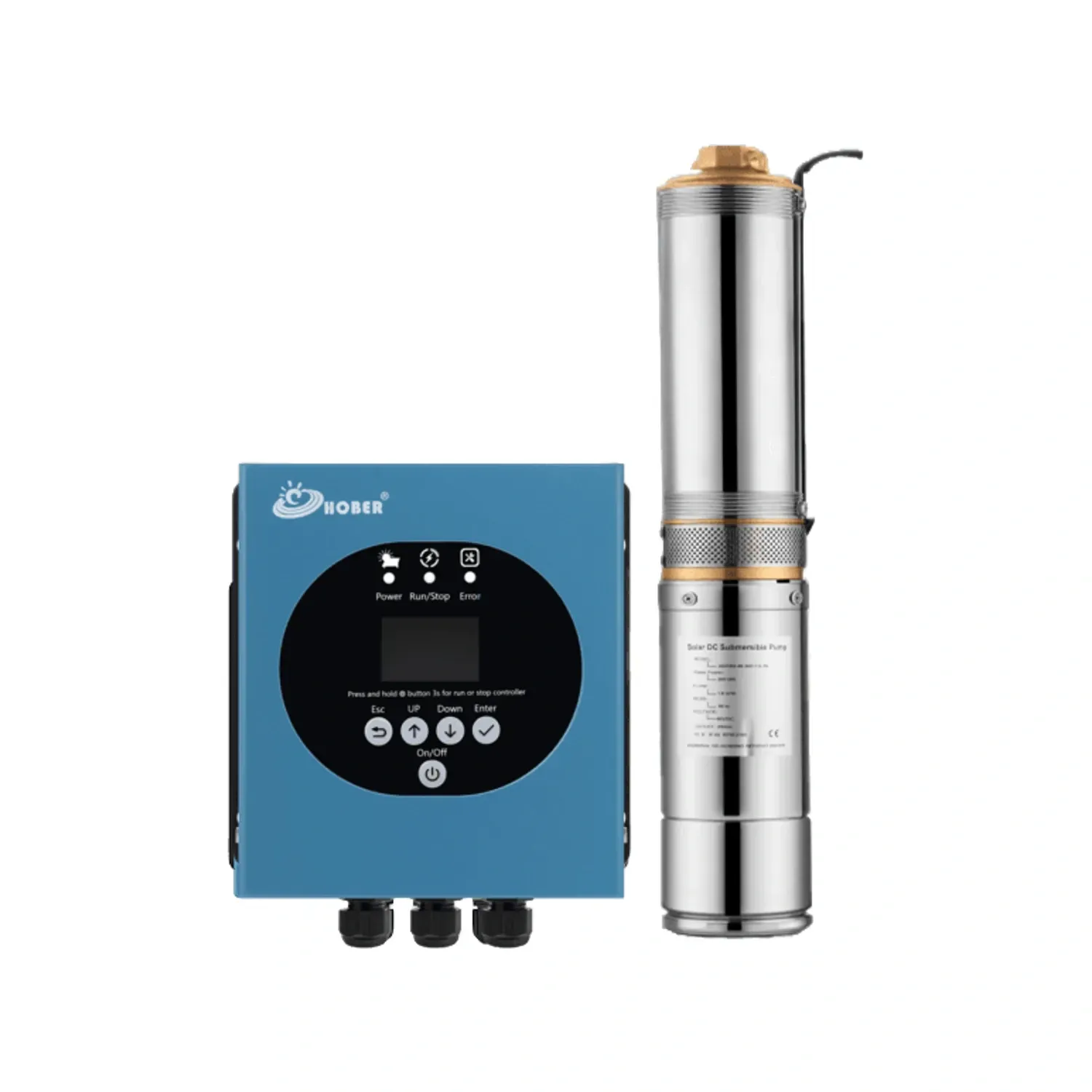 HOBER HBP4C-48-400 solar pump kit, 7,200 liters/hour