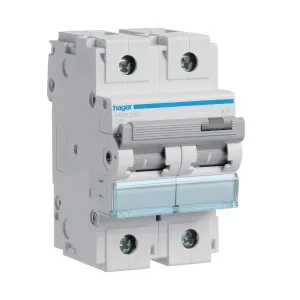 Hager HMB280 80A 2P B-Curve MCB 15kA 3 Module