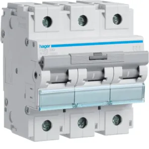 HMB390 - Hager MCB 3P 15kA B-100A