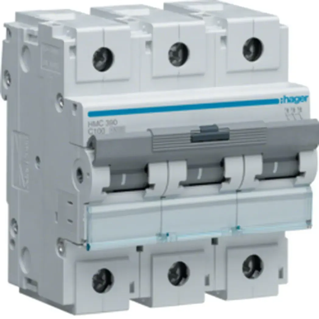 HMC390 - Hager MCB 3P 15kA C-100A