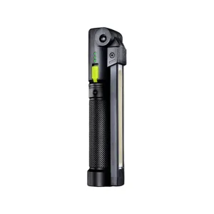 Compact rechargeable inspection lamp with three independent lights and magnetic base