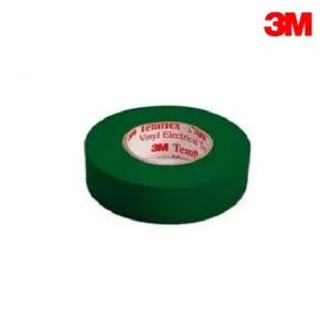 INTAPEGREEN - 3M Temflex 1500 Green PVC Electrical Insulation Tape 20m