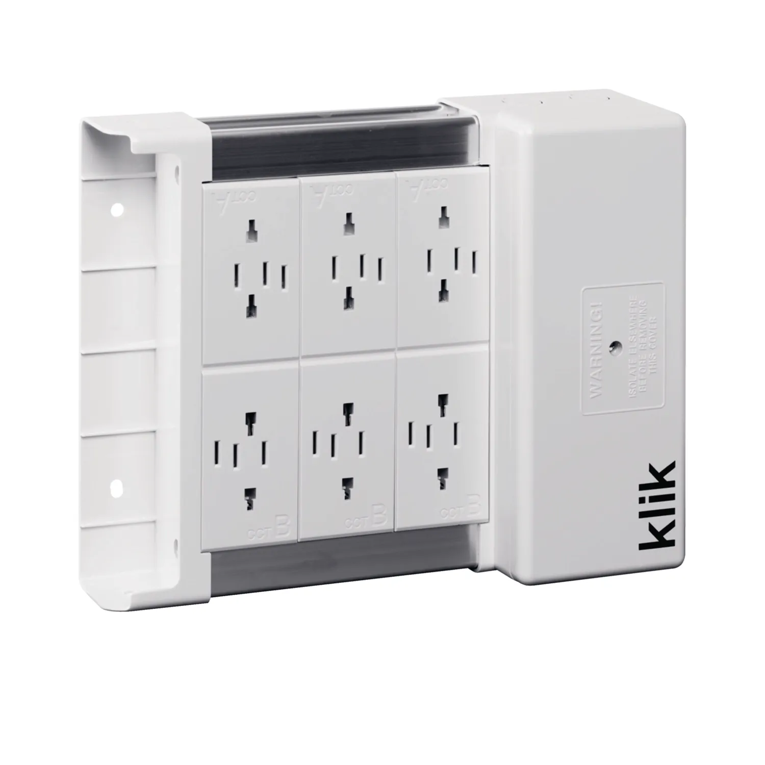 Hager KLDS6 6-Way Klik Lighting Distribution Unit 16A 4-Pole