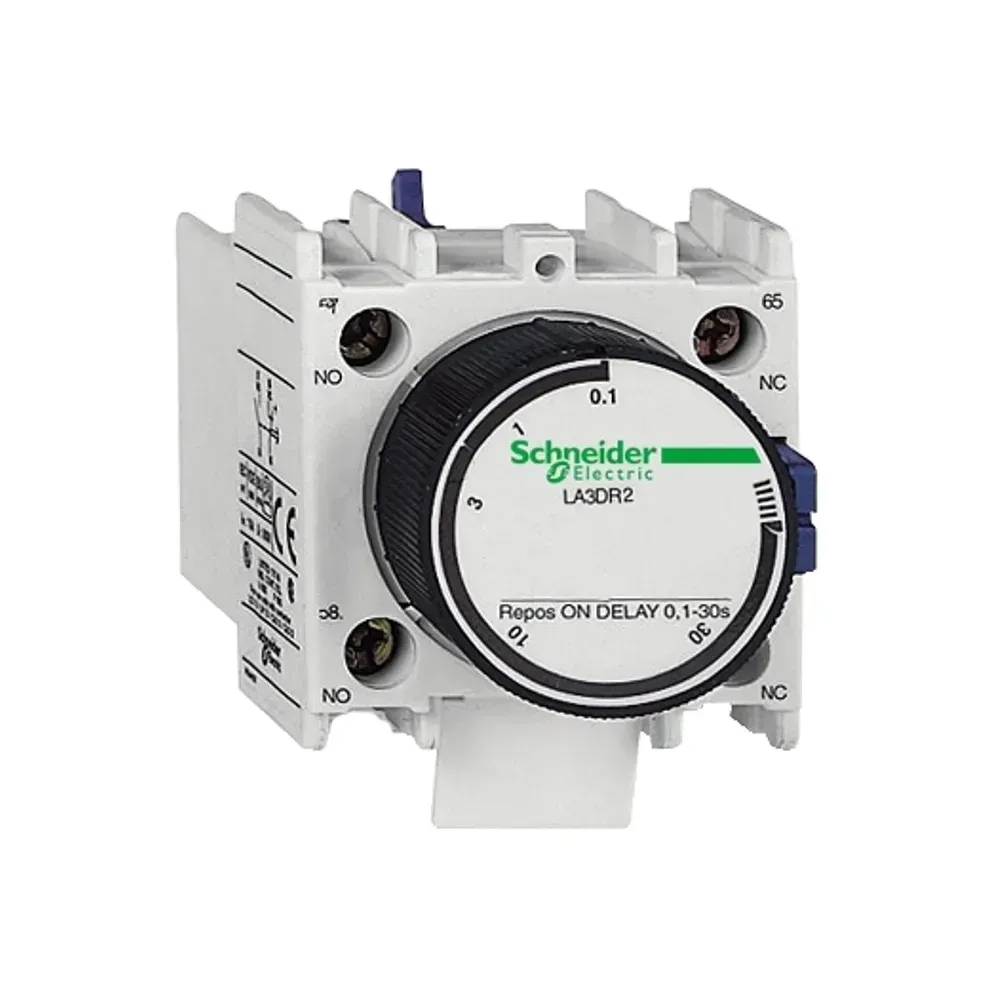 Schneider LA3DR0 Off Delay Auxiliary Timer Block 1-3s 1NO 1NC