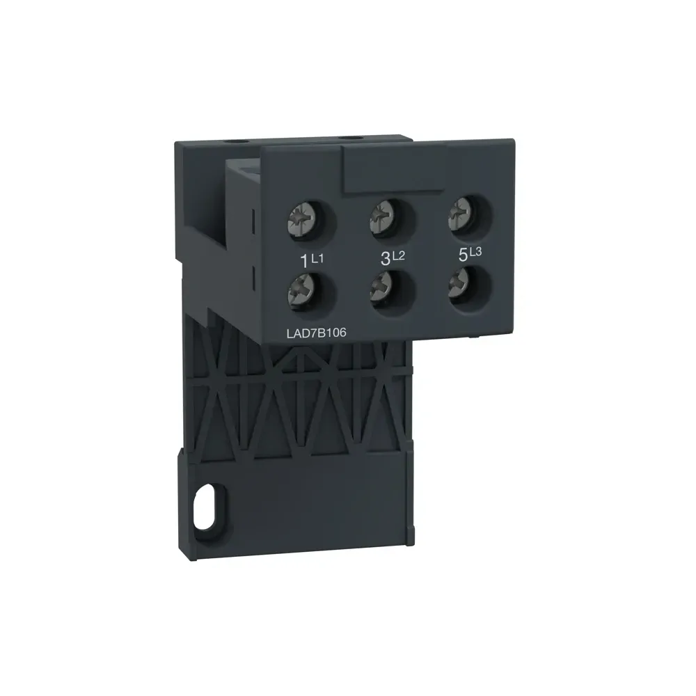 Schneider LAD7B106 adapter terminal block for LRD and LR3D overload relays