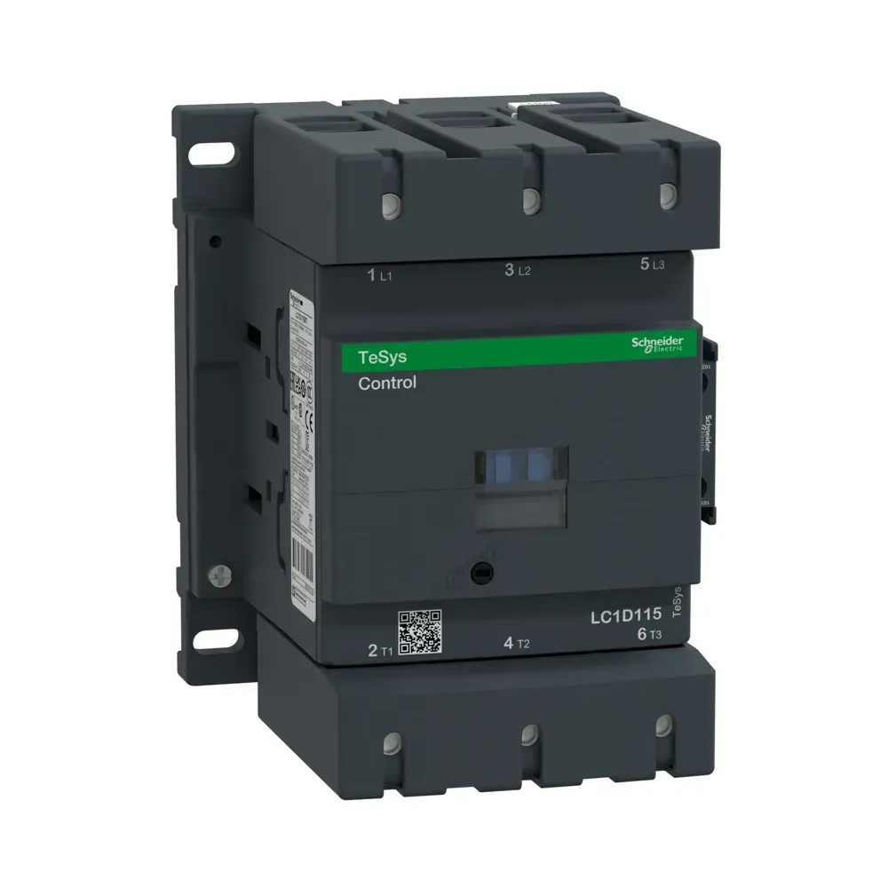 Schneider TeSys D 115A 230V AC 3P Contactor LC1D115P7 front view