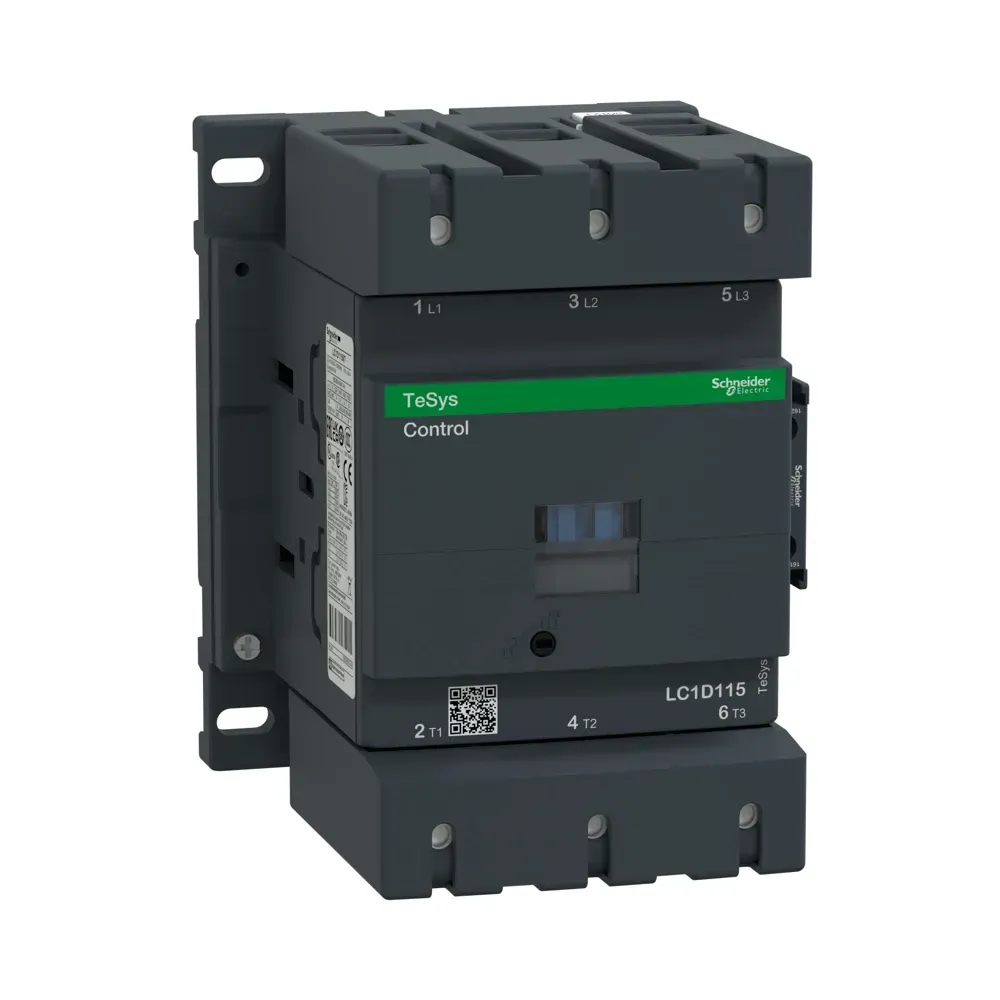 Schneider TeSys D LC1D115V7 3P contactor front view