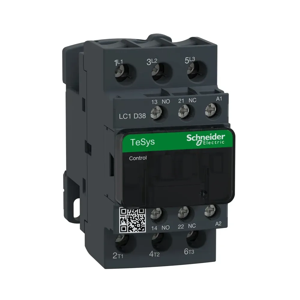 Schneider LC1D38B7 TeSys D 38A 24V AC 3P Contactor front view