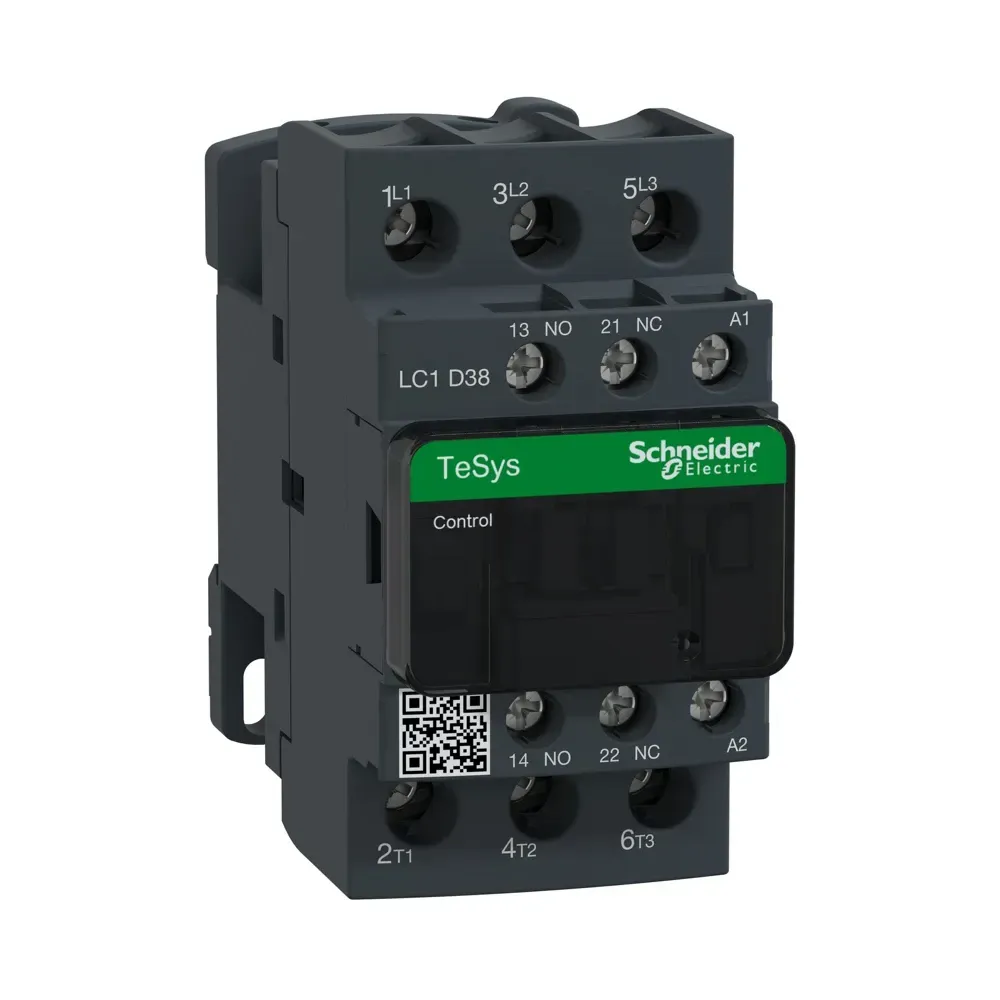 Schneider TeSys D 38A 230V AC 3P Contactor LC1D38P7 front view