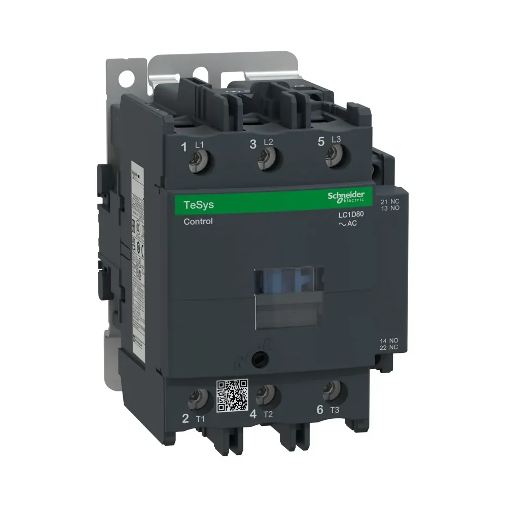 Schneider LC1D80F7 TeSys D 80A 3P contactor front view