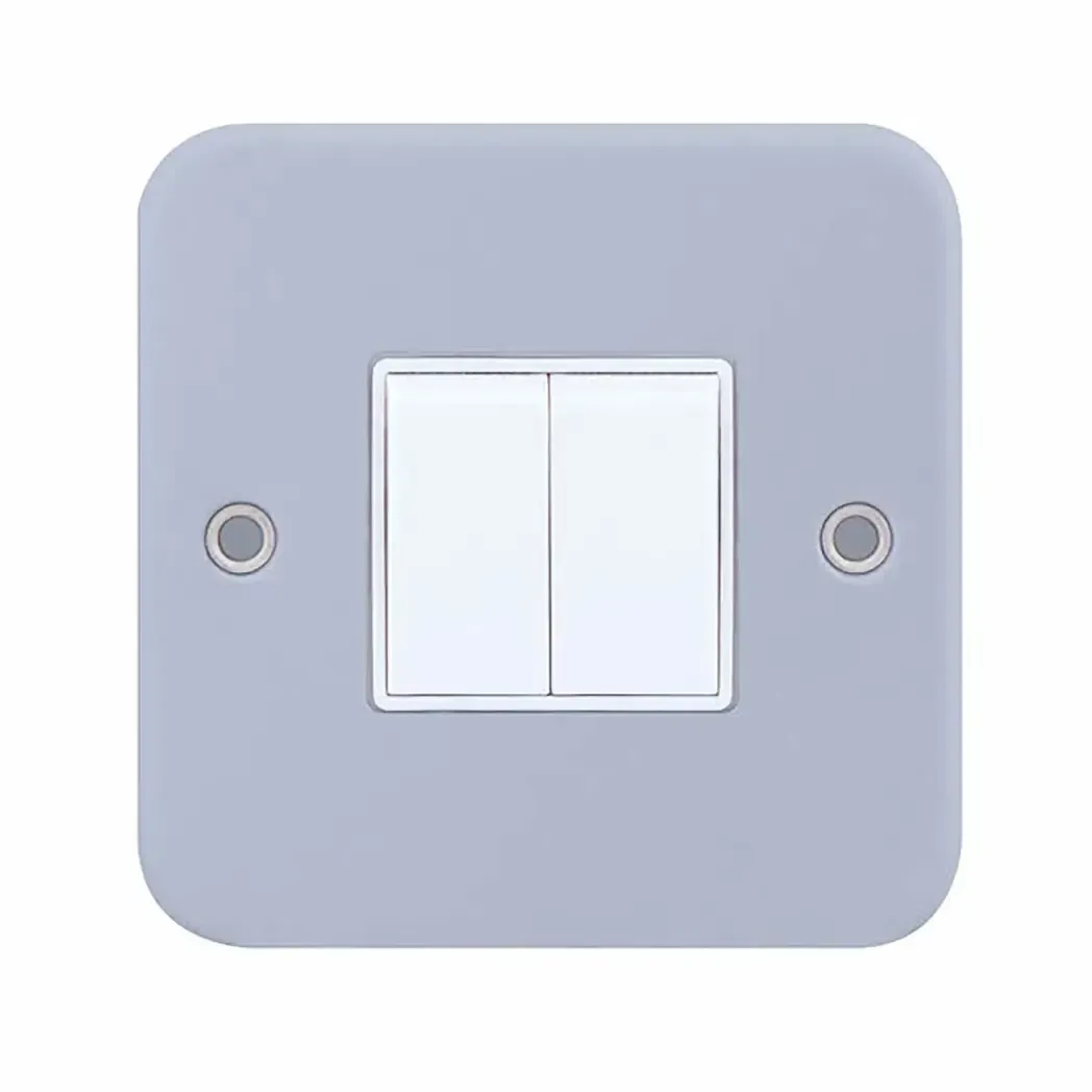LG202MB - Selectric 10A Metal Clad Switch 2 Gang 2 Way