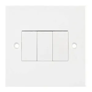 LG203 - Selectric 10A Switch 3 Gang 2 Way