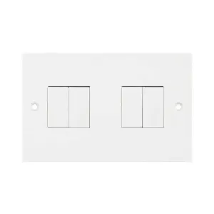 LG204 - Selectric 10A Switch 4 Gang 2 Way