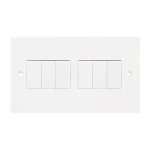 LG207 - Selectric 10A Switch 6 Gang 2 Way