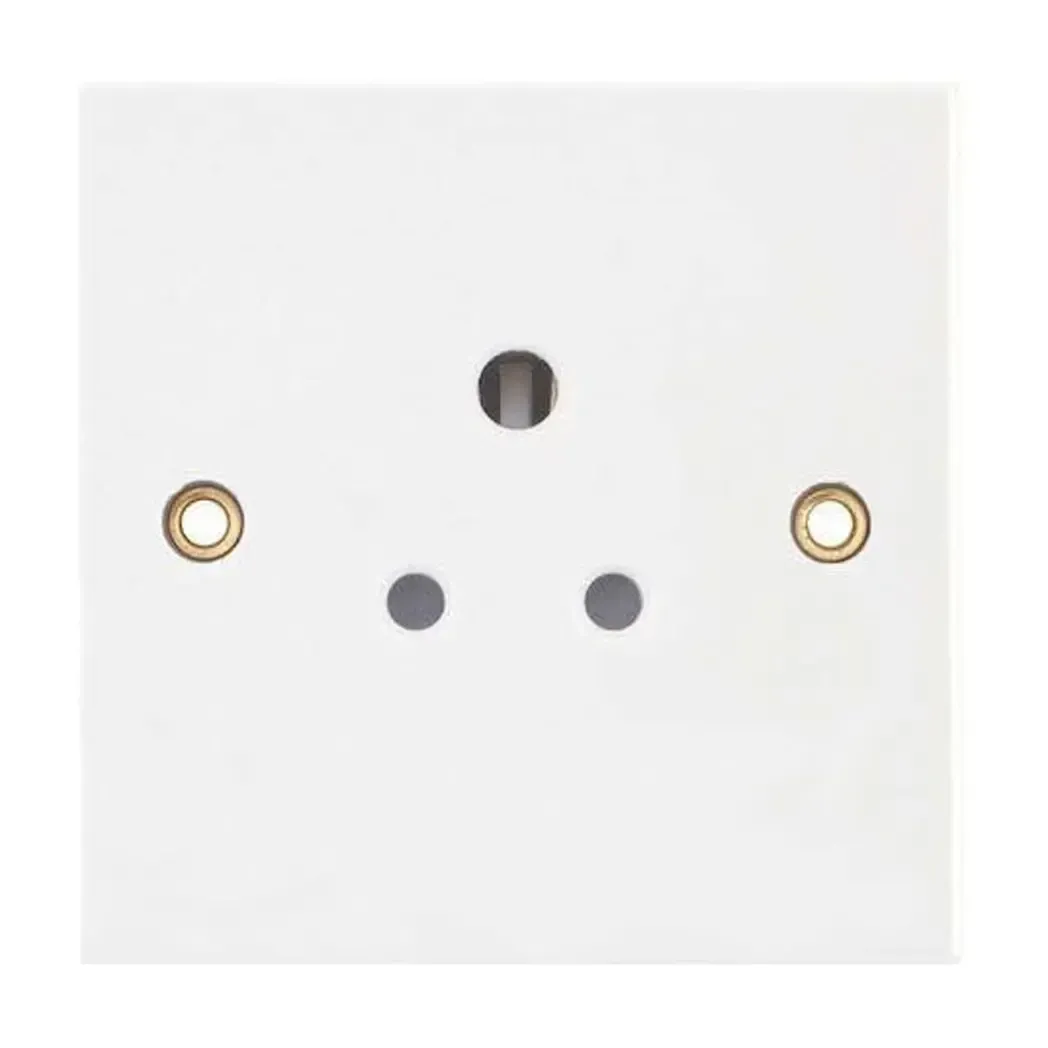 LG9092 - Selectric 5A Unswitched Socket 1 Gang, Round Pins